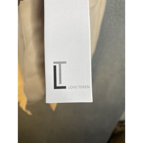 LT Love Token Womens Renee Faux Fur Plunging Neck Cream Knit Duster Vest Size XS - Picture 5 of 10